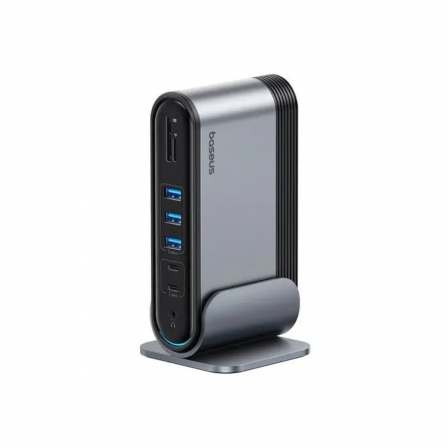 USB-хаб Baseus UnionJoy 17-Port Triple-Display  Docking Station Space Grey（USB-C to HDMI4K@60Hz*2+DP4K@60Hz*1+USB3.0*3+USB-C3.0*