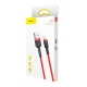 Кабель Baseus Cafule Cable USB For Lightning 1.5A 2m Red+Red