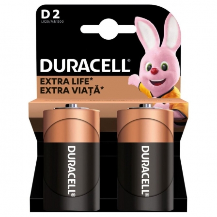 Батарейка Duracell LR20/C Power Plus (2шт)