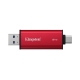 Портативний SSD Kingston Dual USB-A/C 2TB Dual Portable 1050MB/s USB 3.2 Gen 2 Red/Black