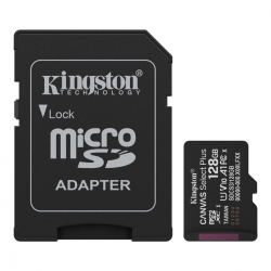 Карта пам'яті microSDXC (UHS-1) Kingston Canvas Select Plus Gen3 128Gb class 10 А1 (R-150MB/s) (adapter SD)
