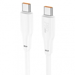 Кабель USB Type-C Hoco X93 Force USB to Type-C 100W 1m White (6931474790682)