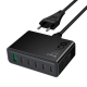 Мережевий зарядний пристрій HOCO C152A 70W USB/5хType-C PD/QC Black 
