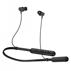 Бездротові спортивні навушники BOROFONE BE72 Sun neck hanging BT earphones Black