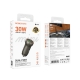 Автомобільний зарядний пристрій BOROFONE BZ32A Fresh PD30W+QC3.0 car charger metal gray