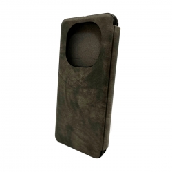 Чохол для смартфона Leather Premium for Xiaomi Redmi Note 14 Pro 4G Grey