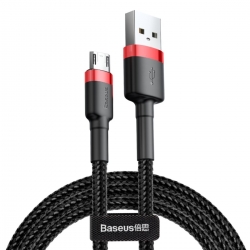 Кабель Baseus cafule Cable USB For Micro 2A 3m Red+Black