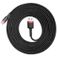 Кабель Baseus cafule Cable USB For Micro 2A 3m Red+Black