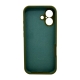 Чохол для смартфона Silicone Full Case AA Camera Protect for Apple iPhone 17 29,Army Green