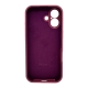 Чохол для смартфона Silicone Full Case AA Camera Protect for Apple iPhone 17 35,Maroon