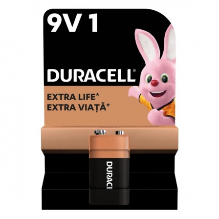Батарейка крона Duracell 9V/6LR61 (1шт)