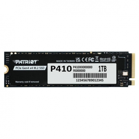 Накопичувач SSD M.2 Patriot P410 1TB NVMe 2280 PCIe Gen4 x4 5000/4500 TLC
