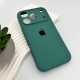 Чохол для смартфона Silicone Full Case AA Camera Protect for Apple iPhone 17 Pro Max 46,Pine Green