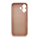 Чохол для смартфона Silicone Full Case AA Camera Protect for Apple iPhone 17 15,Pink Sand