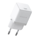 Мережевий зарядний пристрій з кабелем Baseus Palm Fast Charger 1C 20W EU Moon White set USB-C to iP 20W 1m