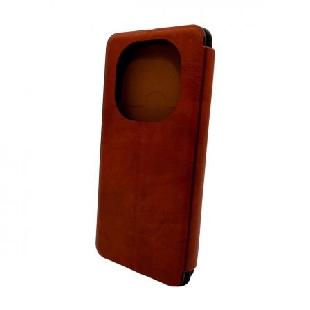 Чохол для смартфона Leather Premium for Xiaomi Redmi Note 14 Pro 4G Brown