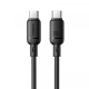 Кабель USB Type-C Baseus Silky Series USB Type-C to USB Type-C 100W 1m Black (P10377704113-00)