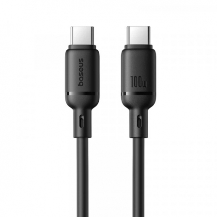 Кабель USB Type-C Baseus Silky Series USB Type-C to USB Type-C 100W 1m Black (P10377704113-00)