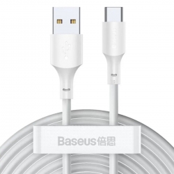 Кабель Baseus Simple Wisdom Data Cable Kit USB to Type-C 5A (2PCS/Set）1.5m White
