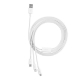 Кабель Baseus Superior Series USB to M+L+C 3.5A 1.5m White