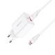 Мережевий зарядний пристрій з кабелем BOROFONE BA21A Long journey single port QC3.0 charger set(Micro) 18W White