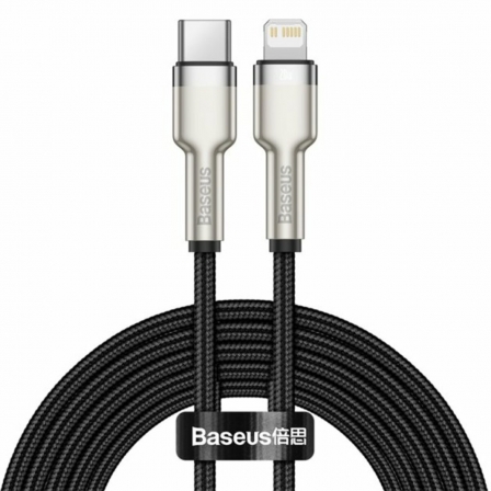 Кабель Baseus Cafule Series Metal Data Cable Type-C to iP PD 20W 2m Black