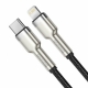 Кабель Baseus Cafule Series Metal Data Cable Type-C to iP PD 20W 2m Black