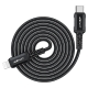 Кабель ACEFAST C4-01 Type-C to iP 3A, 30W, 1.8m, nylon, zinc connectors, Black