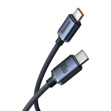 Кабель Baseus Crystal Shine Series Fast Charging Data Cable Type-C to Type-C 100W 1.2m Black