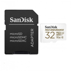 Карта пам'яті microSDHC (UHS-1 U3) SanDisk Max Endurance 32Gb class 10 V30 (100Mb/s) (adapterSD)