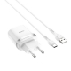 Мережевий зарядний пристрій з кабелем HOCO C12Q Smart QC3.0 charger set(Type-C) 18W White