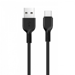 Кабель HOCO X13 USB to Type-C 3A, 1m, PVC, PVC connectors, Black