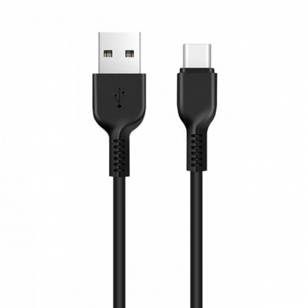 Кабель HOCO X13 USB to Type-C 3A, 1m, PVC, PVC connectors, Black