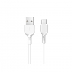 Кабель HOCO X13 USB to Type-C 3A, 1m, PVC, PVC connectors, White