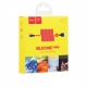 Кабель HOCO X21 USB to Type-C 2A, 1m, silicone, TPE connectors,  Black+Red