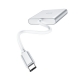USB-хаб HOCO HB14 Easy use Type-C adapter(Type-C to USB3.0+HDMI+PD) Silver