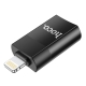 Адаптер HOCO UA17 iP Male to USB female USB2.0 adapter Black