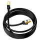 Мережевий кабель HOCO US02 Level pure copper gigabit ethernet cable(L3M) Black