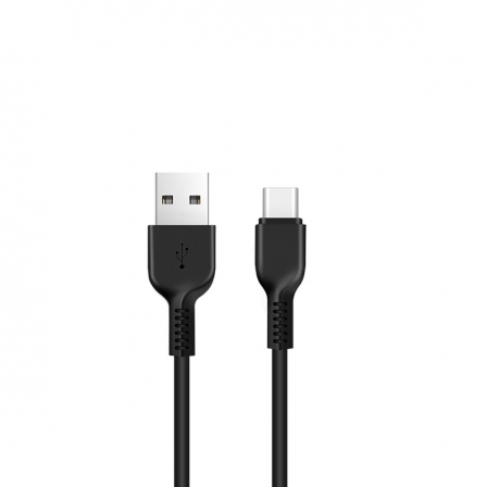 Кабель HOCO X20 USB to Type-C 3A, 3m, PVC, TPE connectors, Black