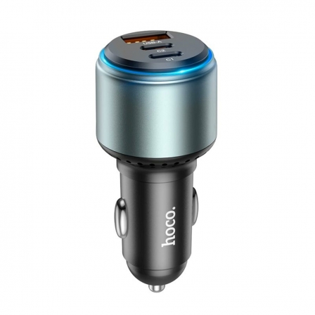 Автомобільний зарядний пристрій HOCO NZ9 Galloper 95W three-port(2C1A) car charger Black