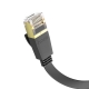 Мережевий кабель HOCO US07 General pure copper flat network cable(L20M) Black