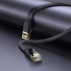 Мережевий кабель HOCO US07 General pure copper flat network cable(L20M) Black