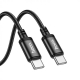 Кабель HOCO X91 Radiance 60W charging data cable for Type-C to Type-C(L3M) Black