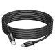 Кабель HOCO X91 Radiance 60W charging data cable for Type-C to Type-C(L3M) Black