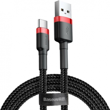 Кабель Baseus Cafule Cable USB For Type-C 2A 3m Red+Black
