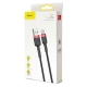 Кабель Baseus Cafule Cable USB For Type-C 2A 3m Red+Black