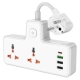 Мережевий подовжувач HOCO  AC12A Reise 2-position expansion socket(PD30W/1C3A) (8.5 cm) White