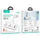 Мережевий подовжувач HOCO  AC12A Reise 2-position expansion socket(PD30W/1C3A) (8.5 cm) White