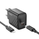 Мережевий зарядний пристрій з кабелем HOCO CS22A Value single port PD30W charger set(C to iP) Black