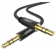 Аудіокабель UGREEN AV112 3.5mm Male to 3.5mm Male Cable Gold Plated Metal Case with Braid 1m (Black)(UGR-50361)